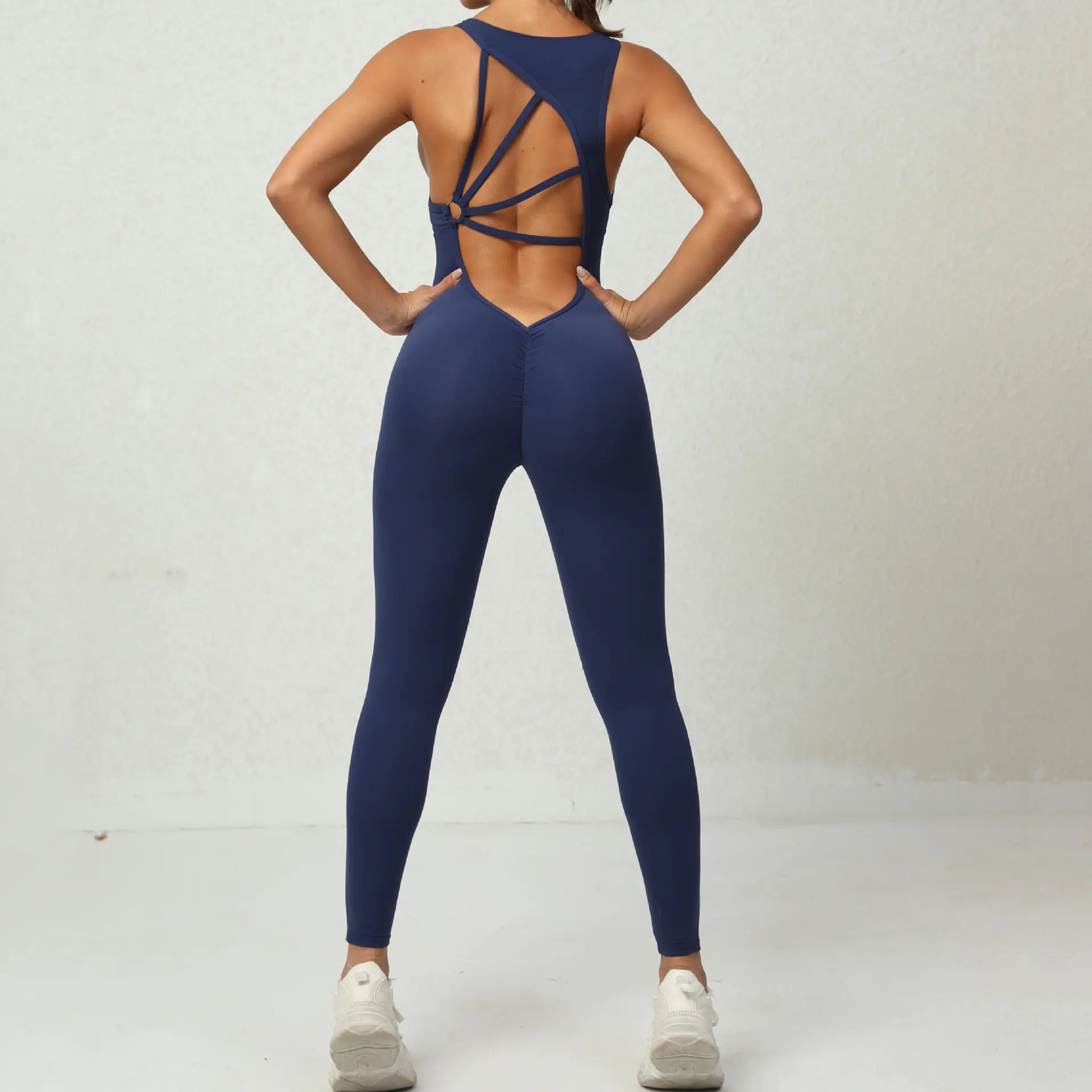 TheZynqo™ Women's Sleeveless Yoga Jumpsuit for Fitness and Running