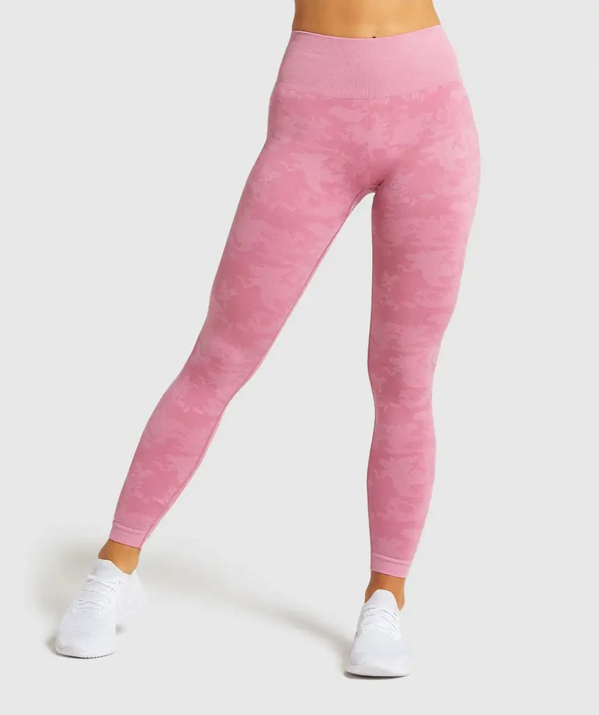 TheZynqo Camouflage Seamless Yoga Pants Set