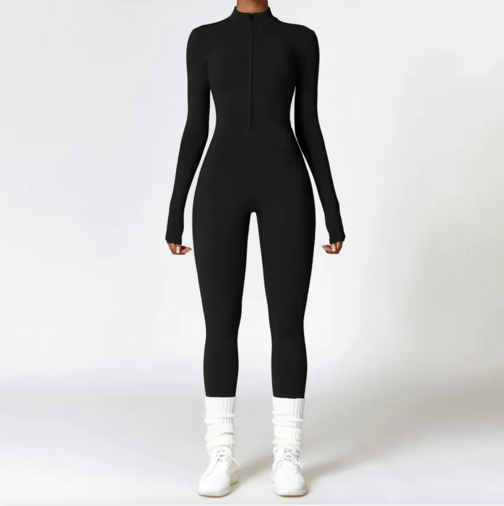 TheZynqo™ Women's Warm Zipper Yoga Jumpsuit