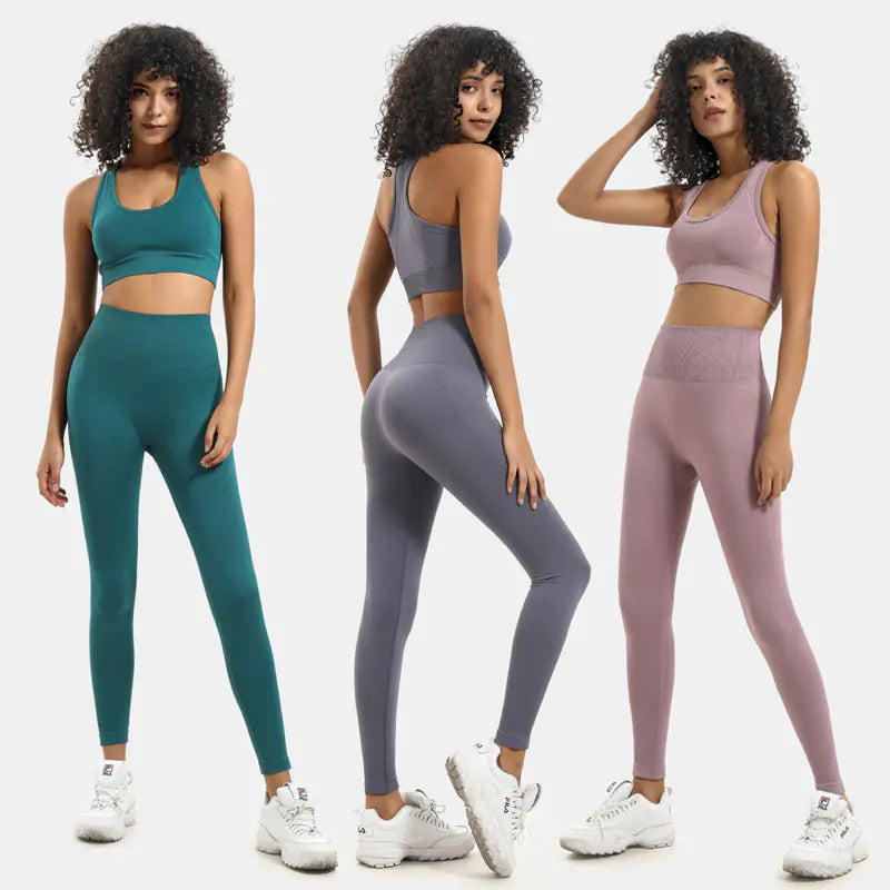 TheZynqo™ Seamless Yoga Set – High Waisted, Shapewear, and Ultra-Comfortable Activewear for Women