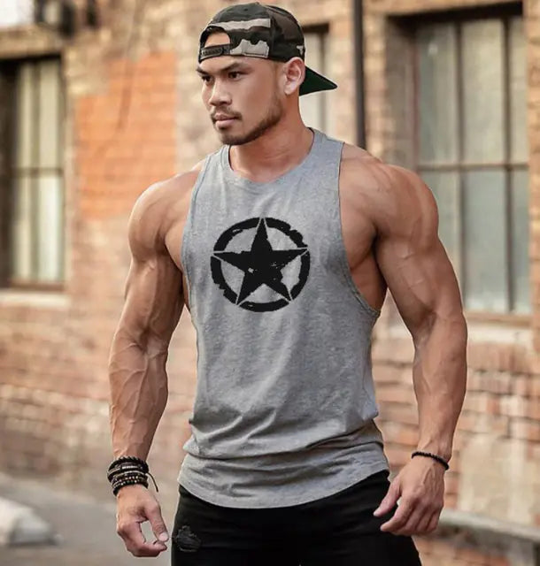 TheZynqo™  Men's Bodybuilding Sleeveless Cotton Training Vest