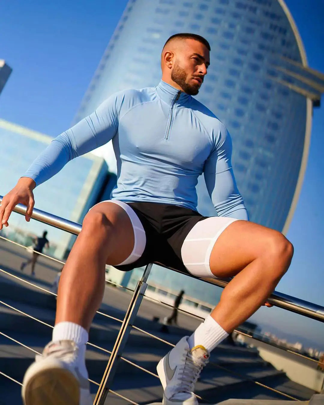 TheZynqo™  Half-Zip Fitness T-Shirt