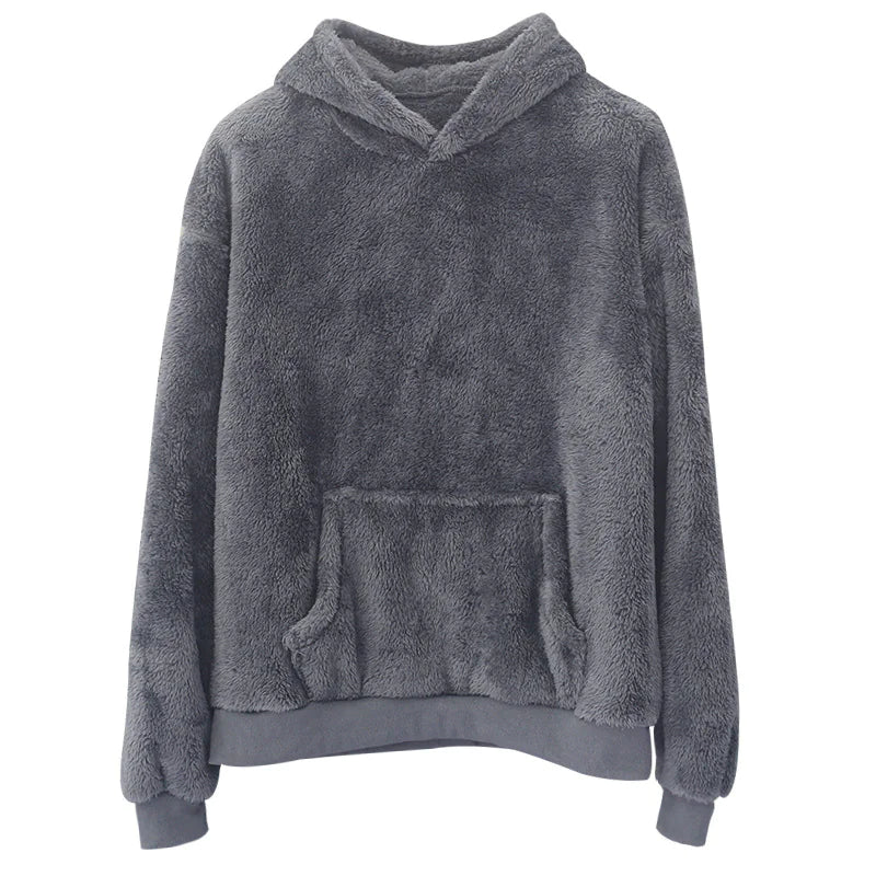 TheZynao Men's Velvet Hoodie