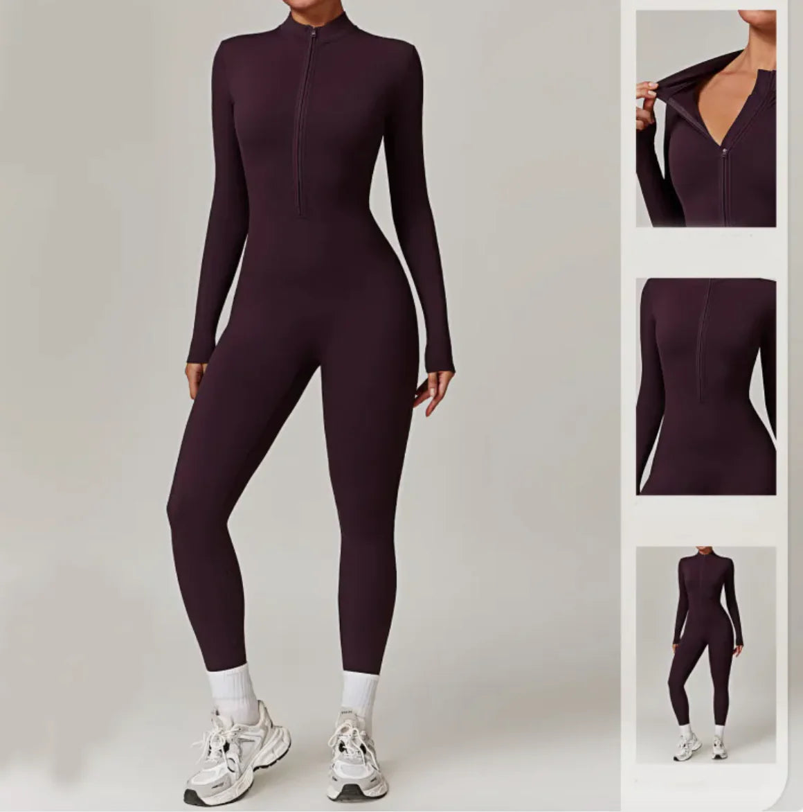 TheZynqo™ Women's Warm Zipper Yoga Jumpsuit