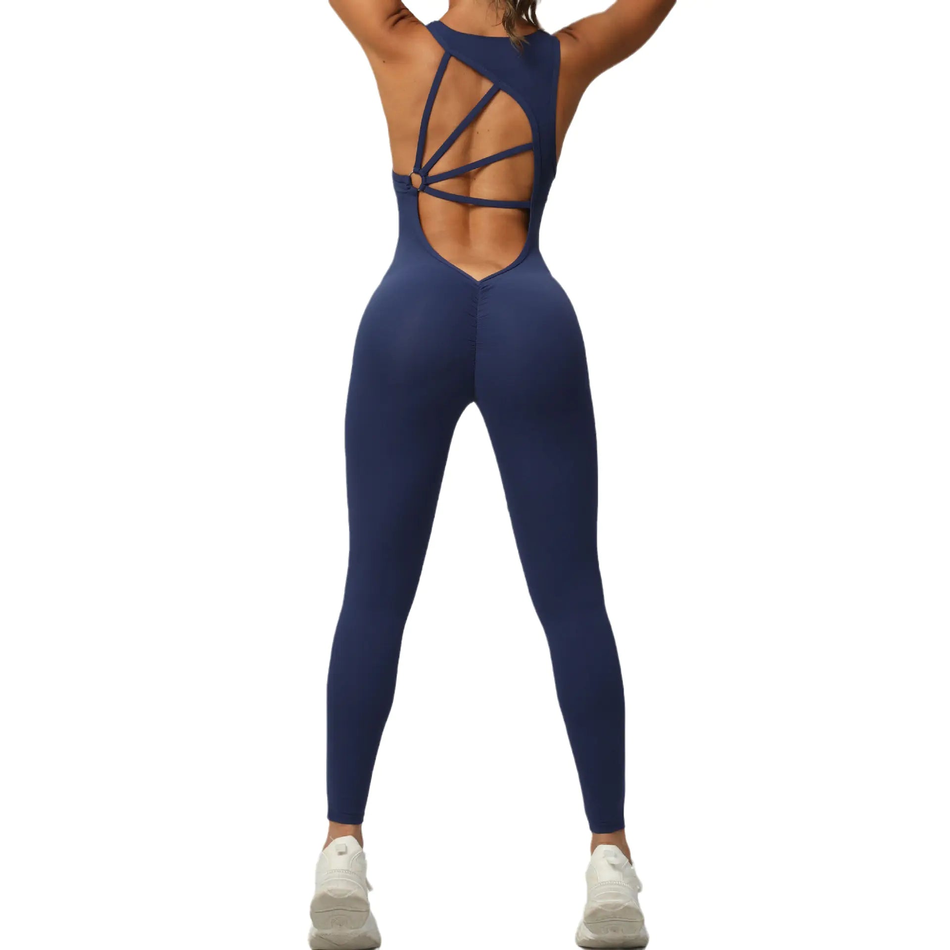 TheZynqo™ Women's Sleeveless Yoga Jumpsuit for Fitness and Running