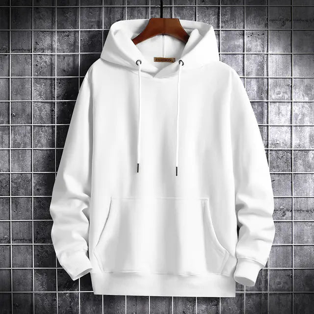 Zynqo Velvet Thick Cotton Men's Hoodie - Casual Streetwear