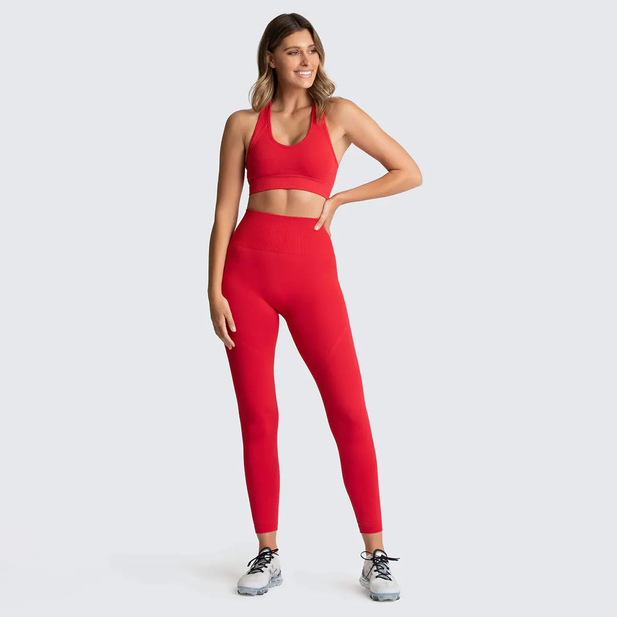 TheZynqo™ Seamless Yoga Set – High Waisted, Shapewear, and Ultra-Comfortable Activewear for Women