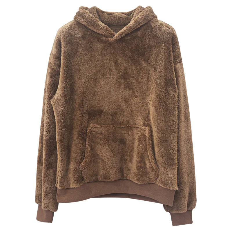 TheZynao Men's Velvet Hoodie