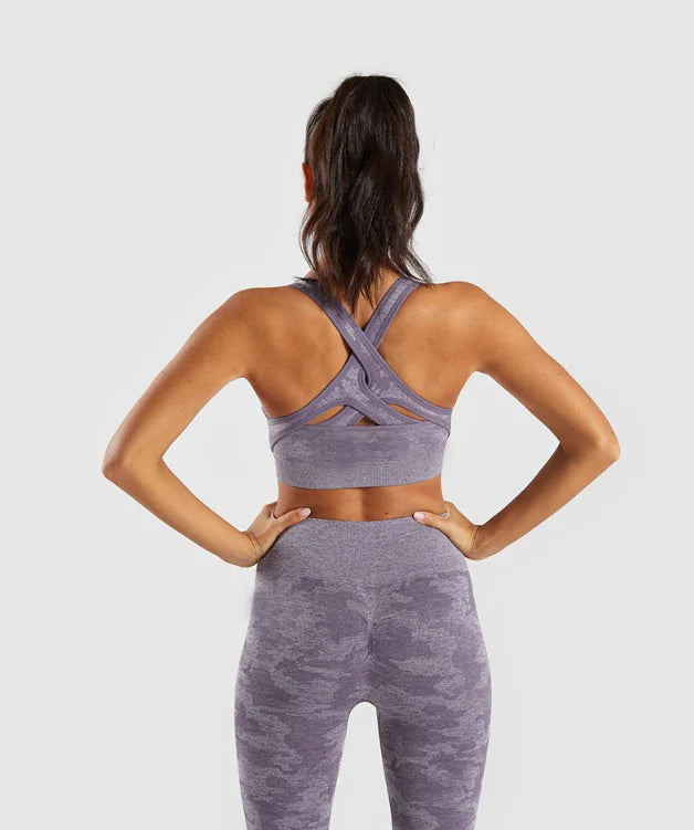 TheZynqo Camouflage Seamless Yoga Pants Set