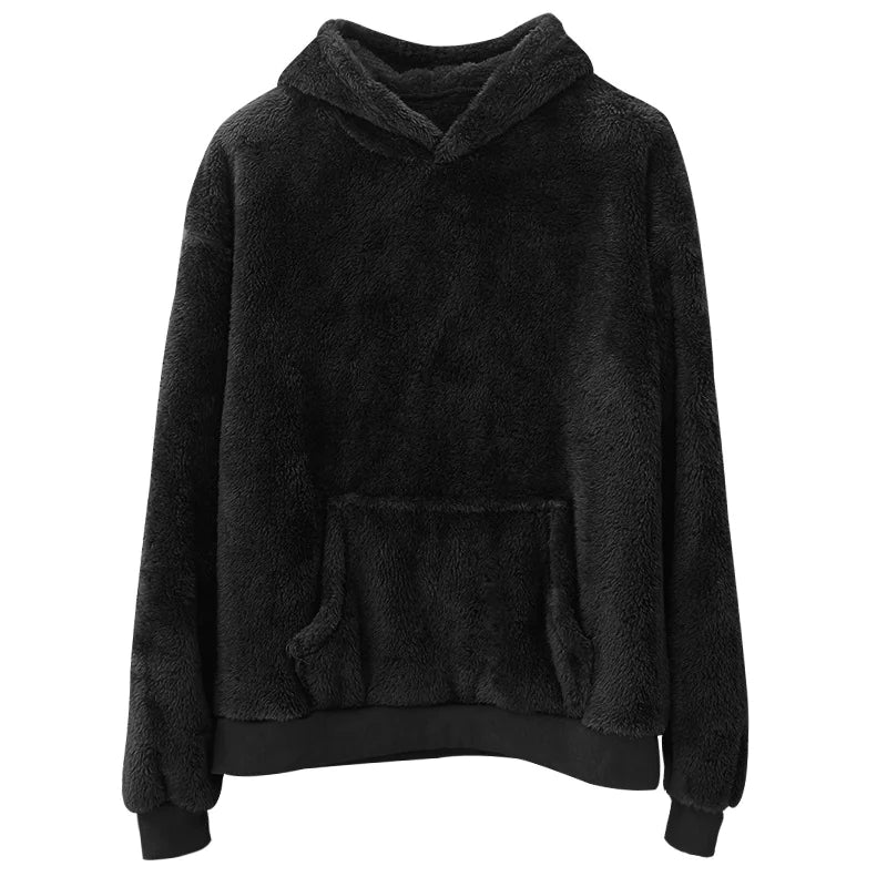 TheZynao Men's Velvet Hoodie