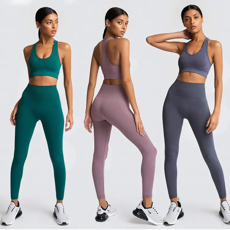 TheZynqo™ Seamless Yoga Set – High Waisted, Shapewear, and Ultra-Comfortable Activewear for Women