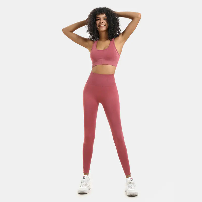 TheZynqo™ Seamless Yoga Set – High Waisted, Shapewear, and Ultra-Comfortable Activewear for Women