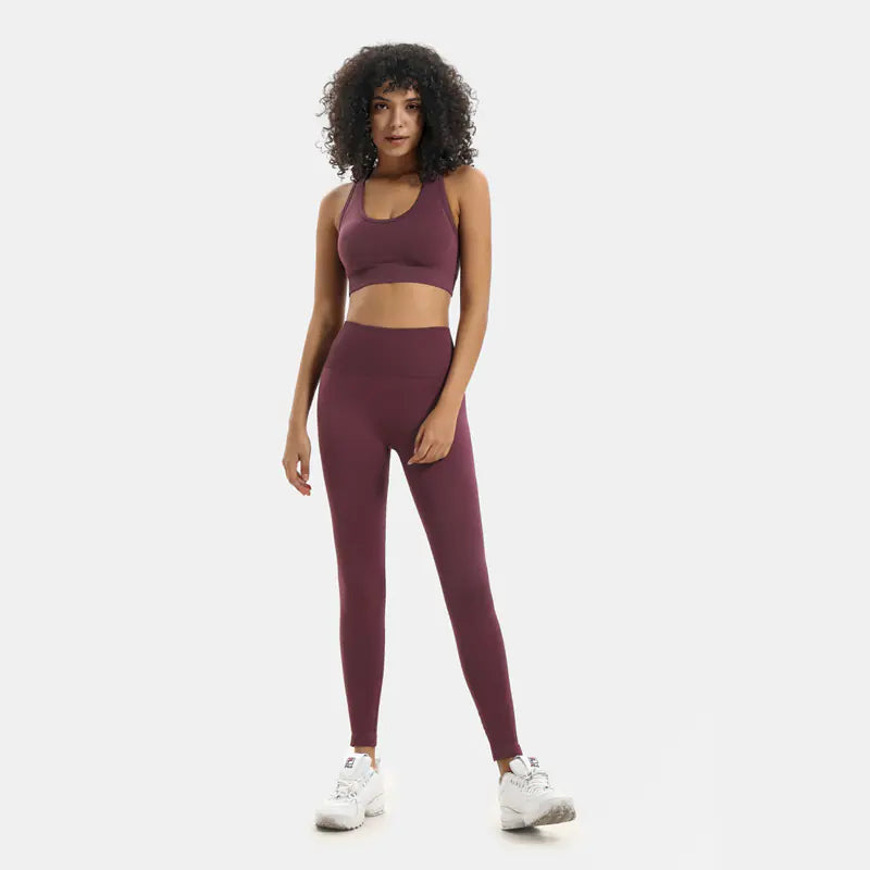 TheZynqo™ Seamless Yoga Set – High Waisted, Shapewear, and Ultra-Comfortable Activewear for Women