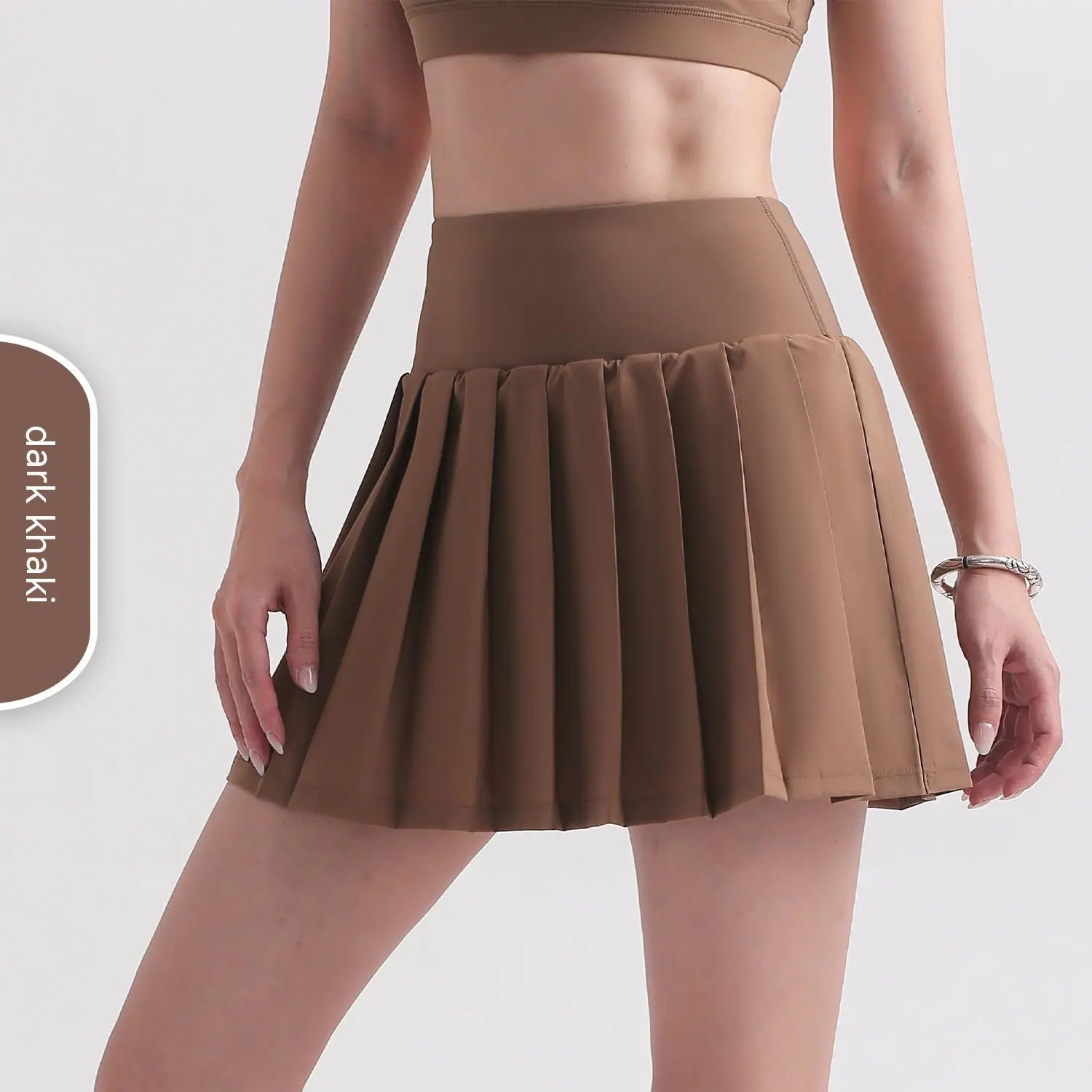 TheZynqo™ Pleated Anti-Exposure One-Piece Fitness Skirt