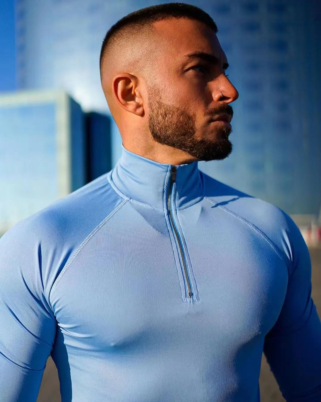 TheZynqo™  Half-Zip Fitness T-Shirt