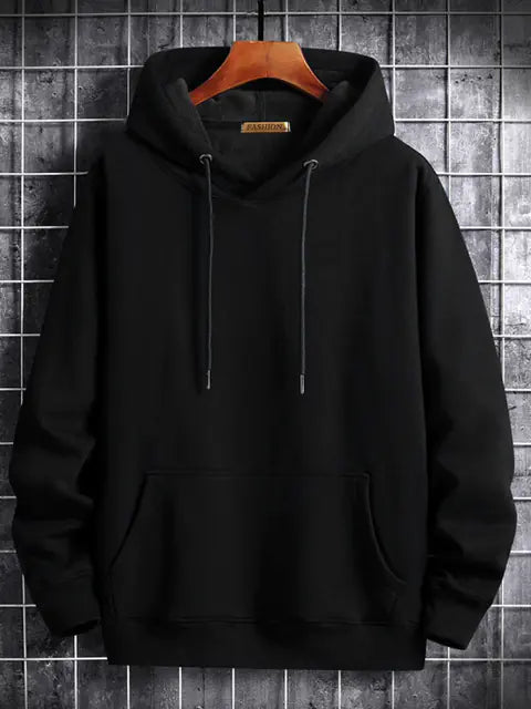 Zynqo Velvet Thick Cotton Men's Hoodie - Casual Streetwear