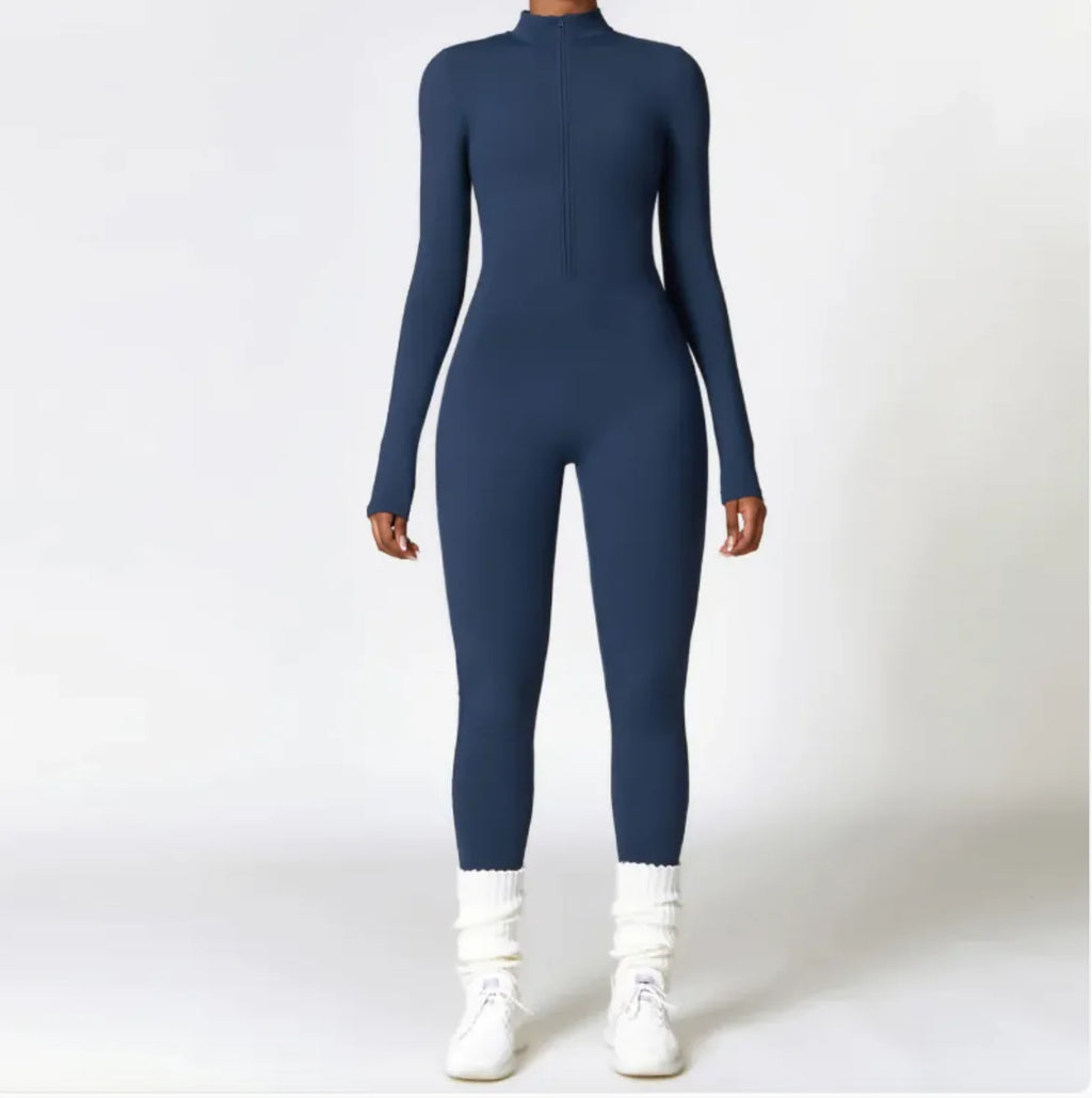 TheZynqo™ Women's Warm Zipper Yoga Jumpsuit