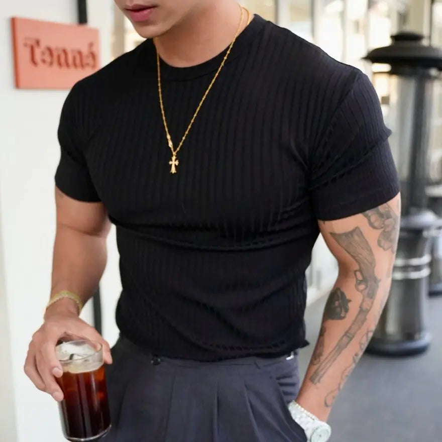 TheZynqo™  Men's Summer Sports Muscle Fitness T-Shirt (Crew Neck)