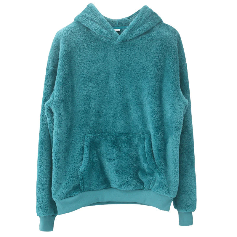 TheZynao Men's Velvet Hoodie