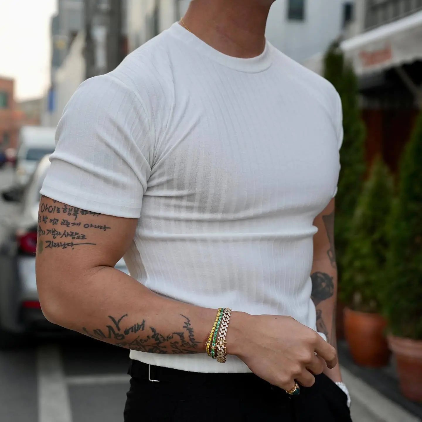 TheZynqo™  Men's Summer Sports Muscle Fitness T-Shirt (Crew Neck)